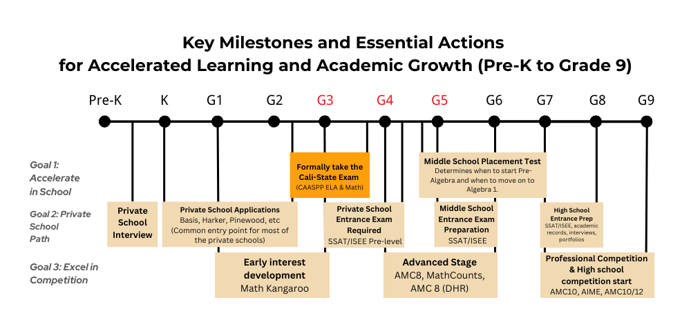 Think Academy-Key Milestones and Essential Actions for Accelerated Learning and Academic Growth (Pre-K to Grade 9)