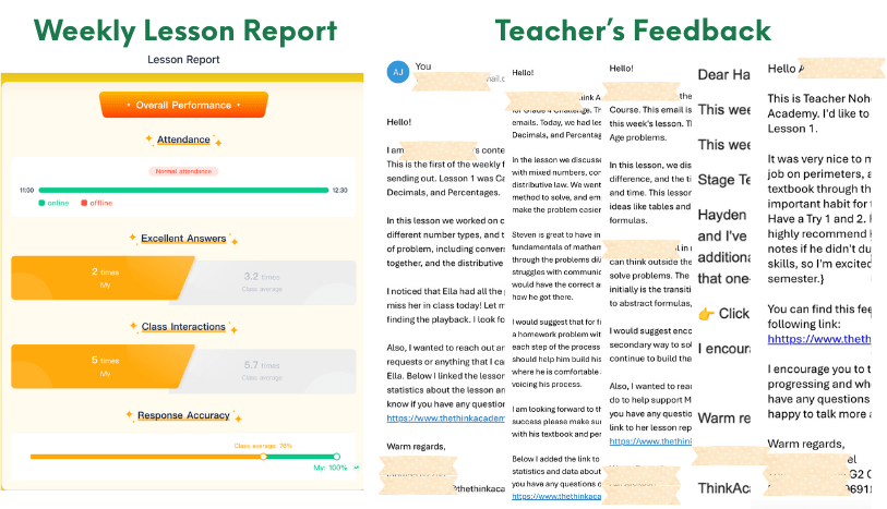 Teacher’s Feedback