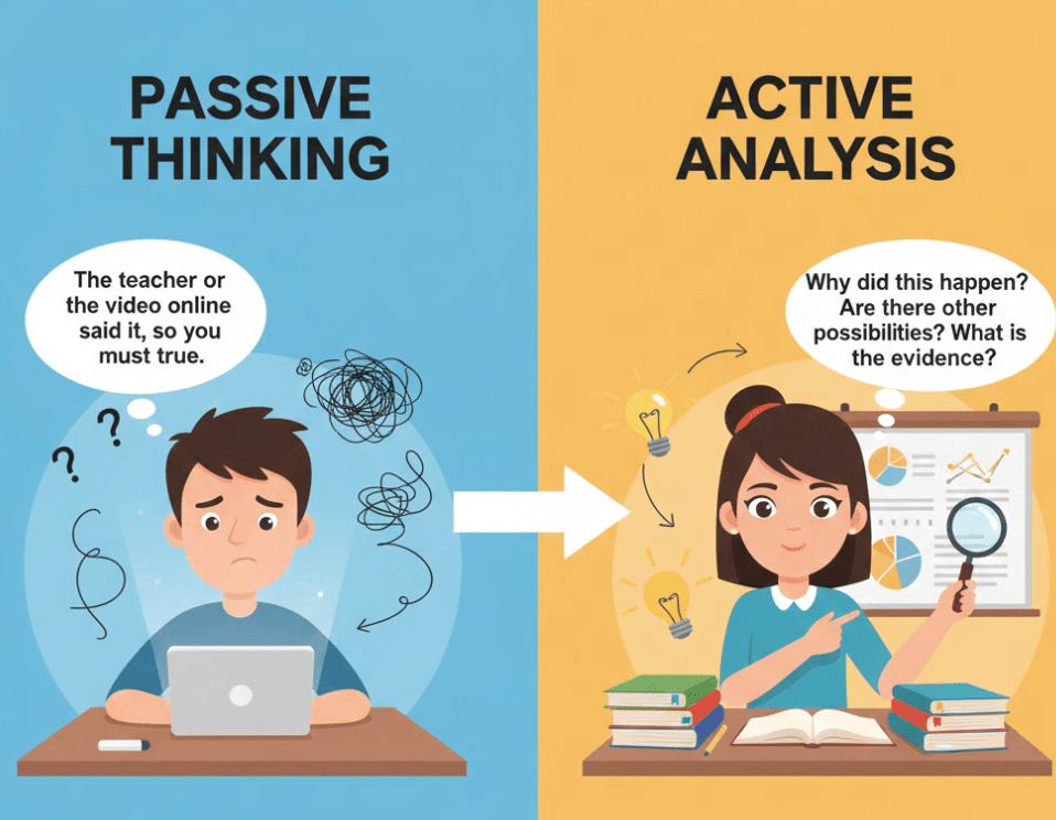 Passive Thinking vs. Active Analysis