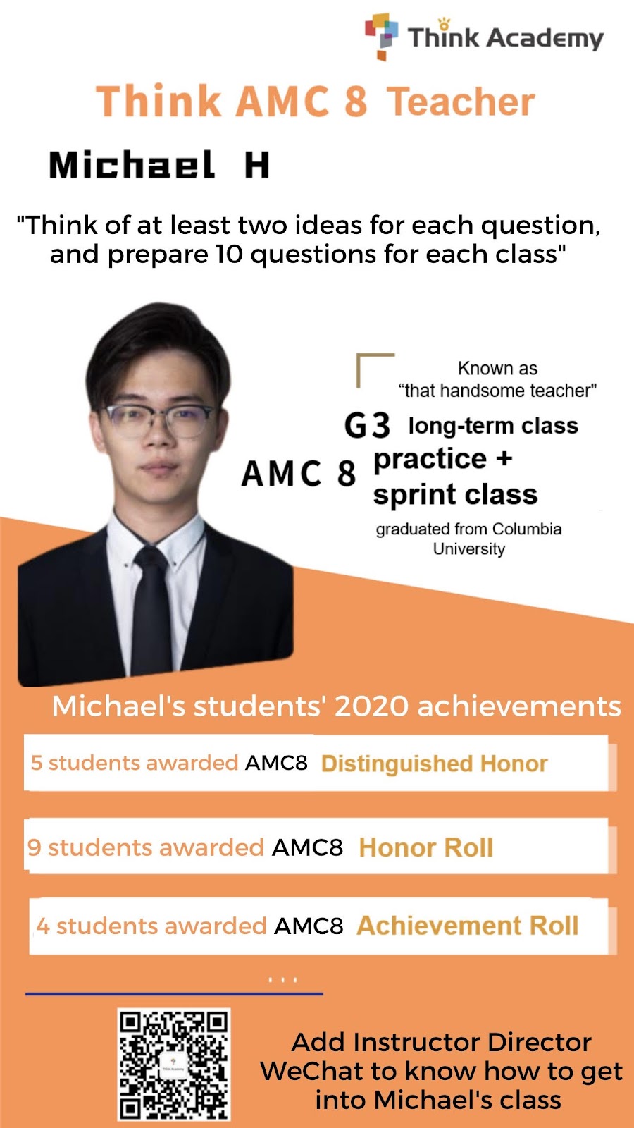 Think Academy AMC 8 instructor profiles