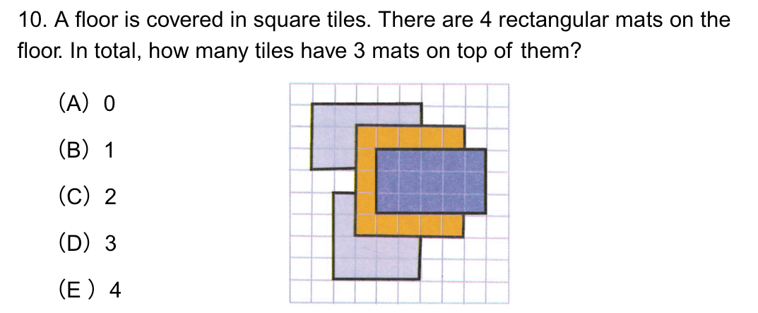 Think Academy - 2025 Math Kangaroo Level 1-2 Question 10 - Spacial Sense