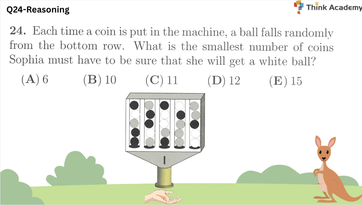 Think Academy - 2025 Math Kangaroo Level 1-2 Question 24 - Reasoning