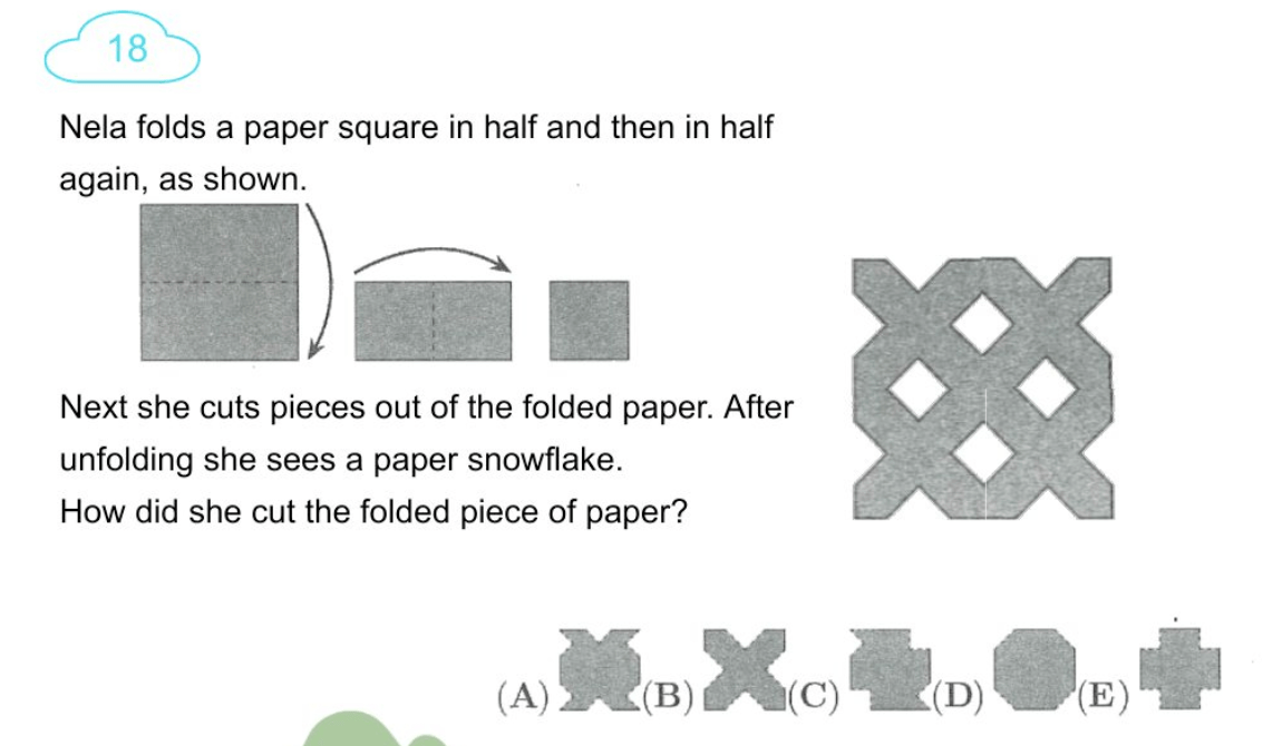 Think Academy - 2025 Math Kangaroo Level 3-4 Question 18 - Math Reading and Pattern Finding